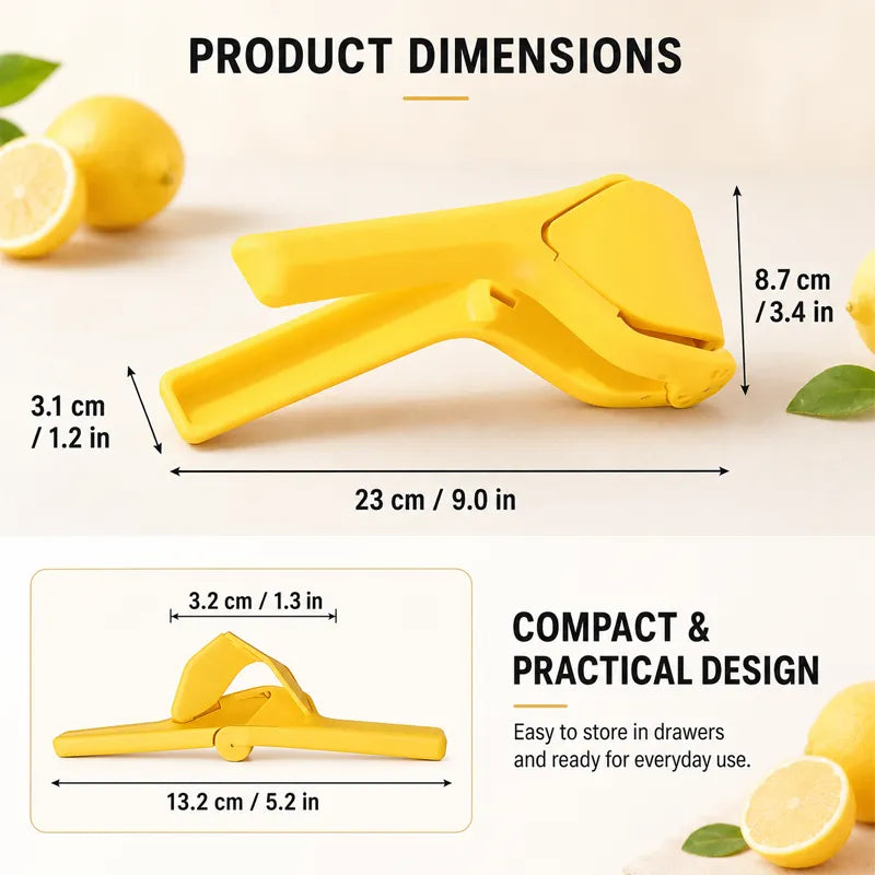 MAVONIQUECOSH®Universal Fruit Press & Squeezer, ✨Food-Grade PP (BPA-Free), ✅Dishwasher Safe