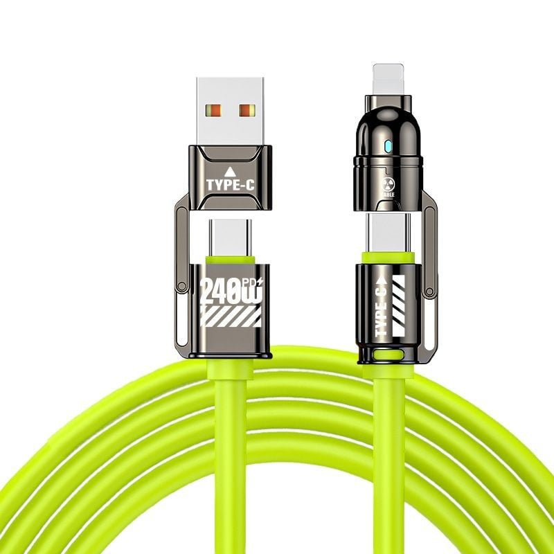 🔥 4-in-1 USB Charging Cable mFish fast charging 240W🔥