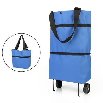 🔥LAST DAY SALE 50% OFF⏰MAVONIQUECOSH®🔥 2-in-1 Convertible Grocery Bag & Rolling Shopping Cart