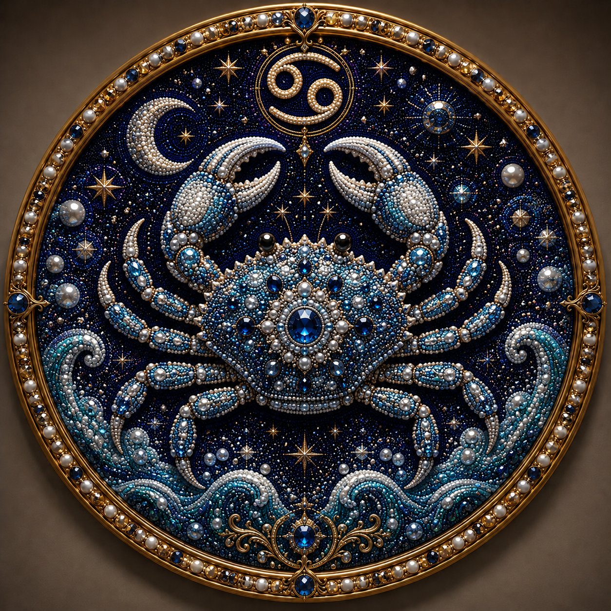 🔥 LAST DAY 49% OFF – ✨ Premium 3D Pearl 12 Zodiac Signs Art Kit ♈🌙💎