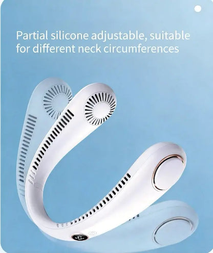 MAVONIQUECOSH®Portable Neck Fan, Bladeless Wearable Personal Fan, Hands-Free Cooling for Outdoor & Office