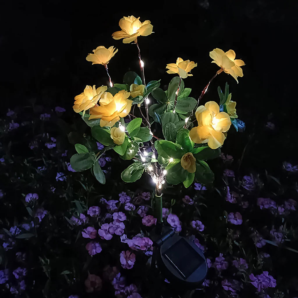 Mavoniquecosh®☀️🌹Solar Rhododendron – Realistic LED Garden Glow (Waterproof & Zero Energy)