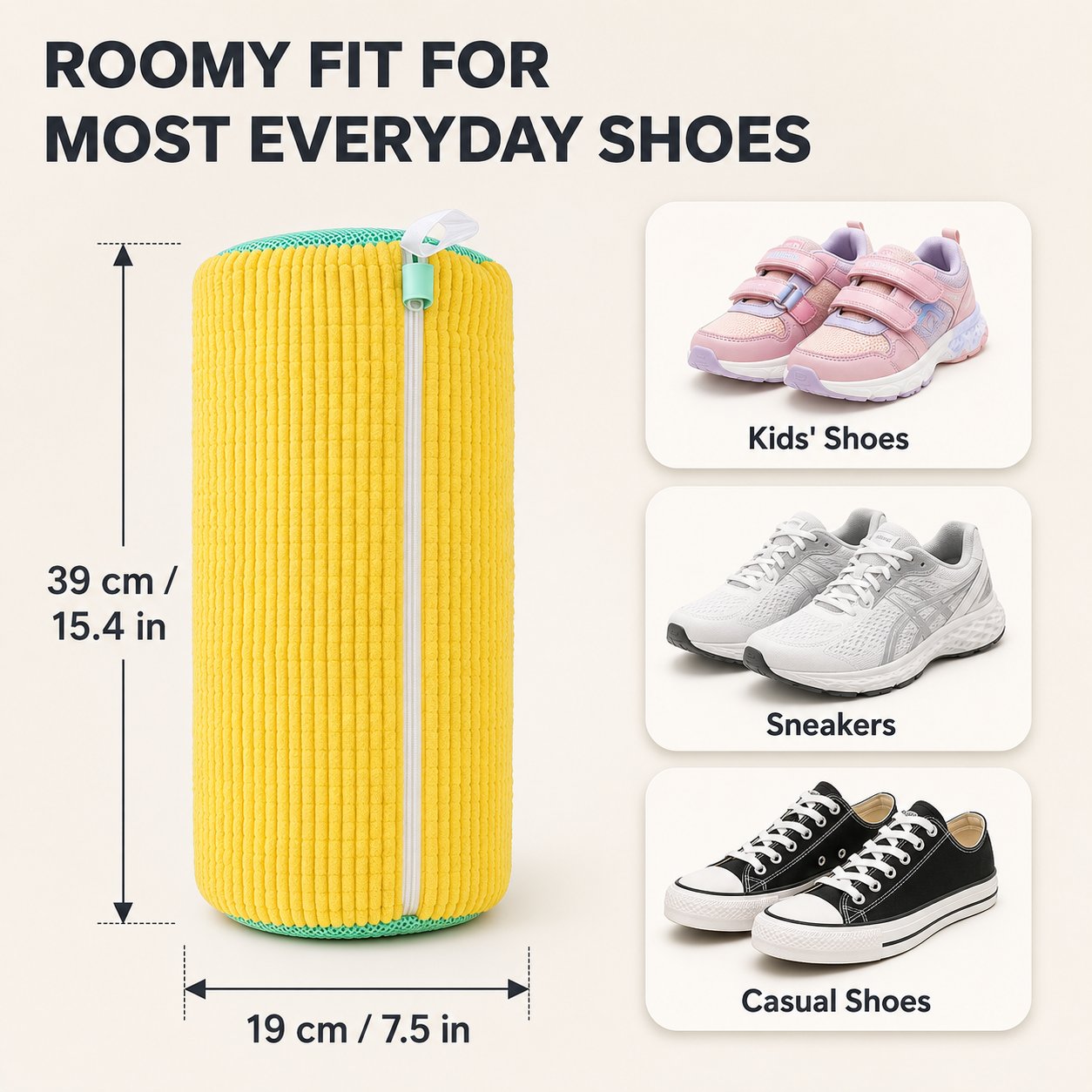 Shoe Washing Machine Bag – Durable Laundry Protector for Sneakers (JG)