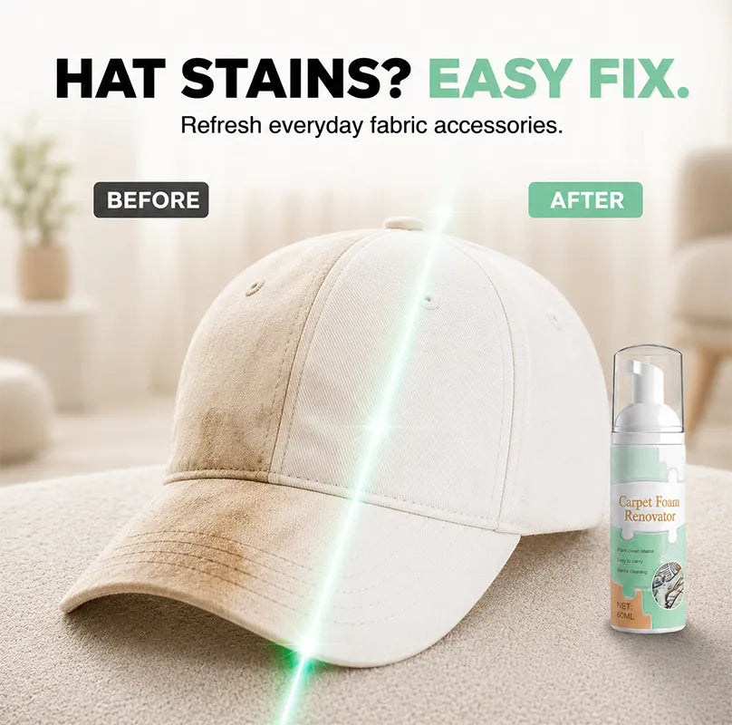 🔥Limited Time Promotion 50% OFF🔥Waterless Carpet Foam Stain Remover with Towel