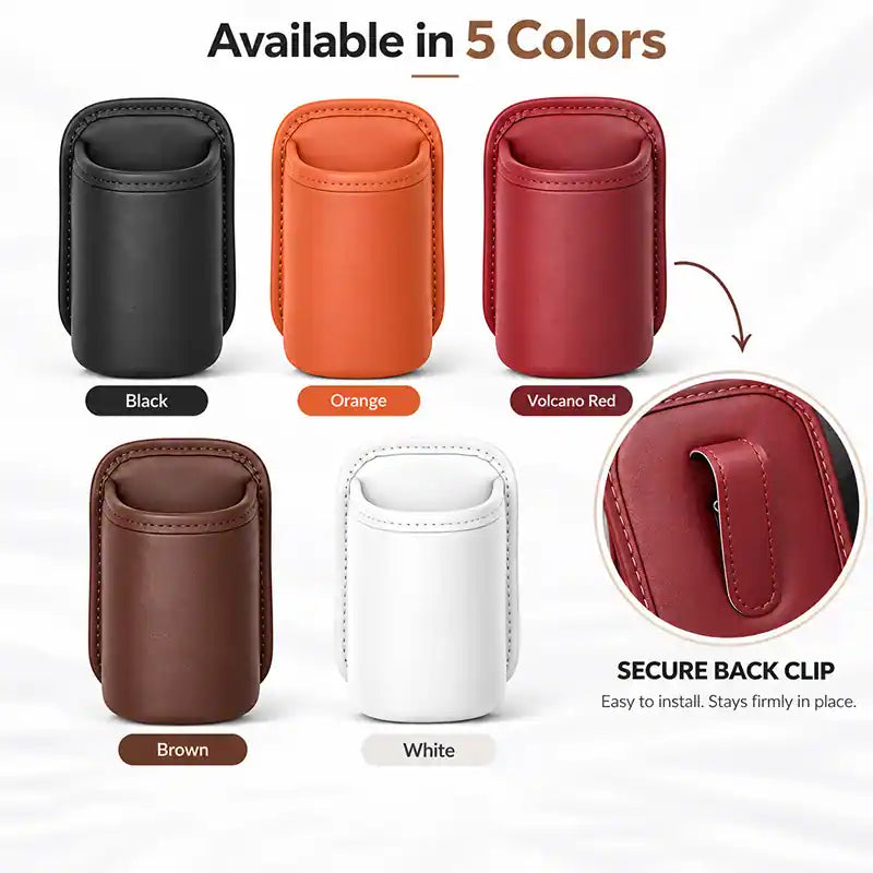 🚗 Universal Leather Car Door Cup Holder & Storage Caddy ☕📱✨