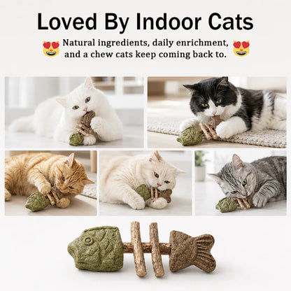 🔥Day Sale 50% OFF🐾-Catnip & Silvervine Chew