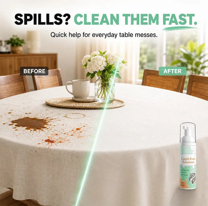 🔥Limited Time Promotion 50% OFF🔥Waterless Carpet Foam Stain Remover with Towel