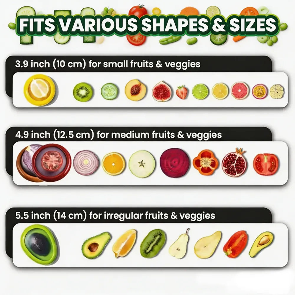 Mavoniquecosh®Ultra-Stretch Pro Pods | Keep Cut Produce Fresh for 7+ Days