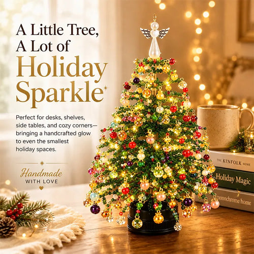 🔥 [50% OFF TODAY] DIY Sparkling Beaded Christmas Tree Kit — Create Magical Holiday Memories at Home 🎄✨ (JG)