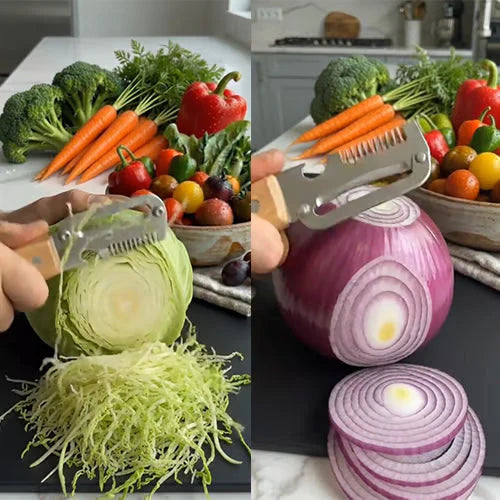 ✨🔪 Multi-Functional Stainless Peeler 🥕