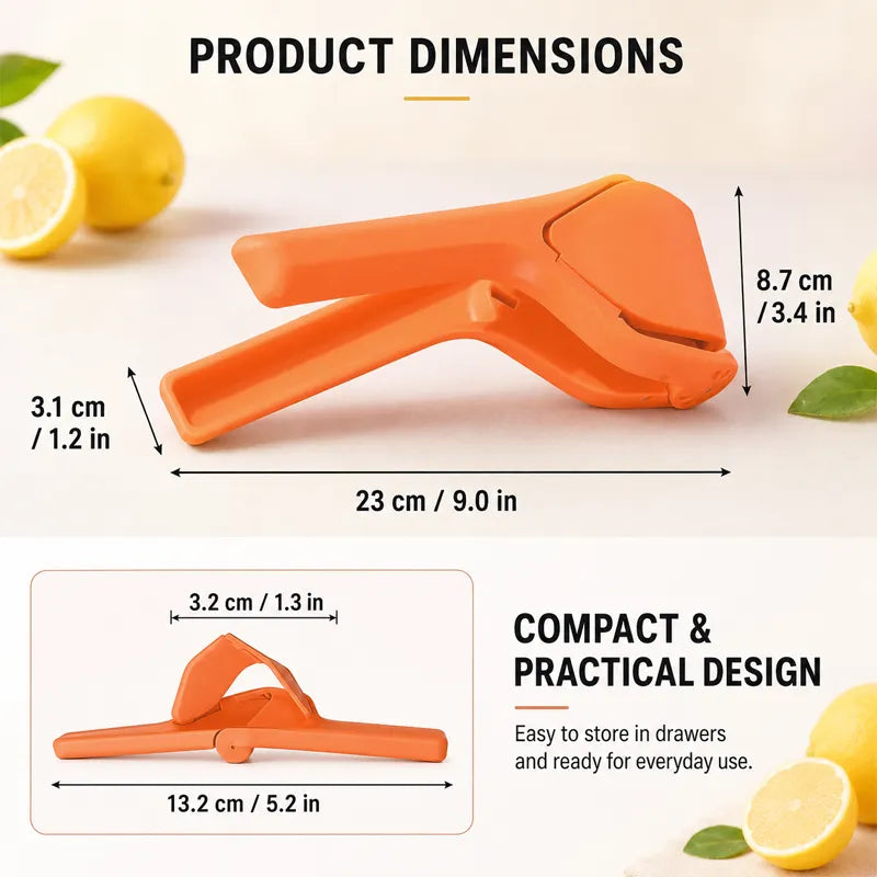MAVONIQUECOSH®Universal Fruit Press & Squeezer, ✨Food-Grade PP (BPA-Free), ✅Dishwasher Safe