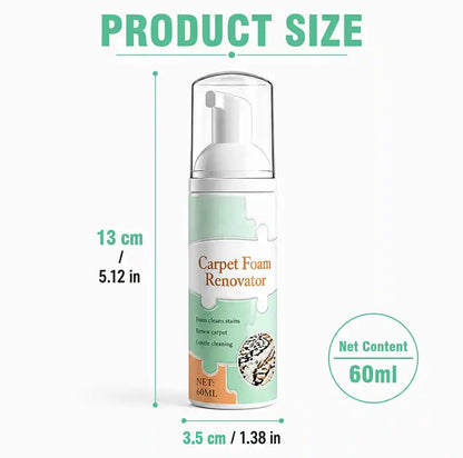 🔥Limited Time Promotion 50% OFF🔥Waterless Carpet Foam Stain Remover with Towel