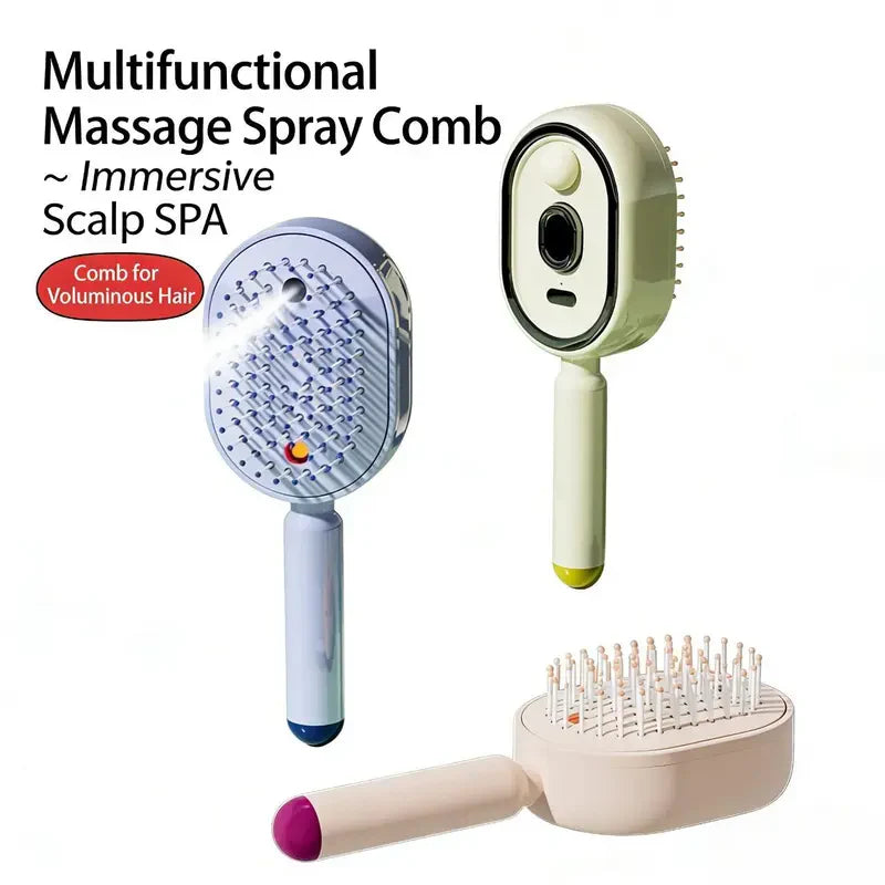 ⭐🍃MAVONIQUECOSH®Electric Spray & Massage Hair Brush