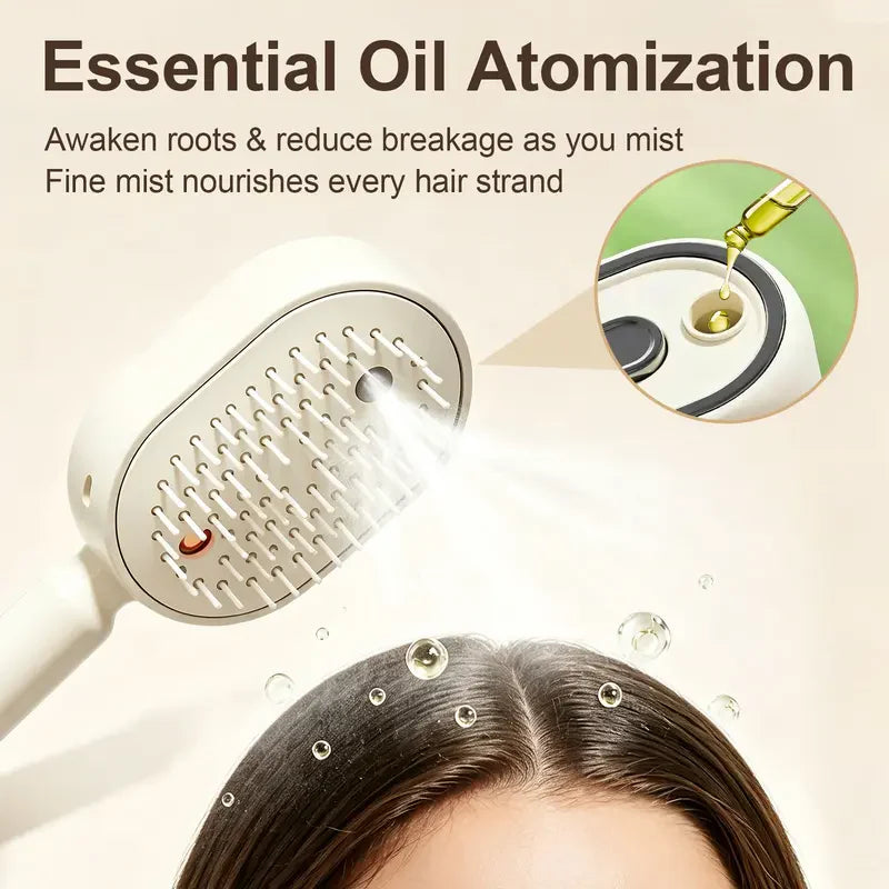⭐🍃MAVONIQUECOSH®Electric Spray & Massage Hair Brush