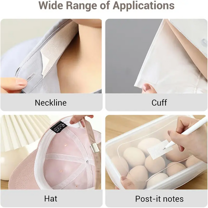 🔥Last Day 50% OFF🎁Invisible Sweat Tape & Collar Protector for Shirts & Hats (2 Rolls, Residue-Free)