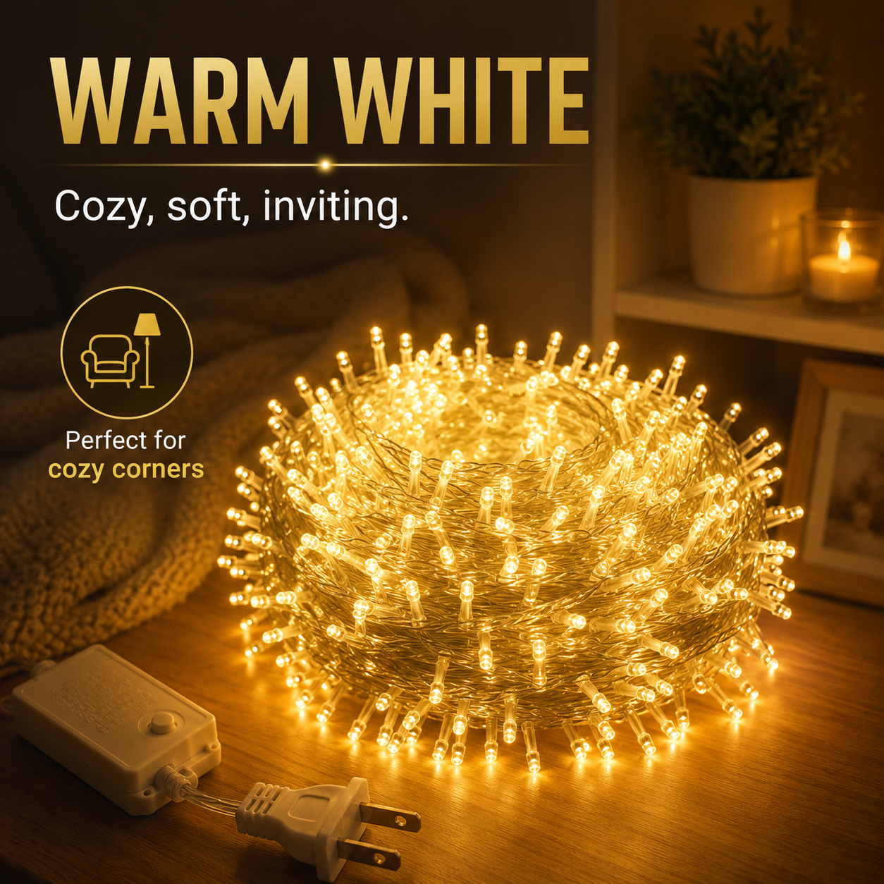 ✨Summer Limited-Time 50% OFF✨ LED String Lights – Warm White & Cool White
