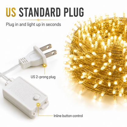 ✨Summer Limited-Time 50% OFF✨ LED String Lights – Warm White & Cool White