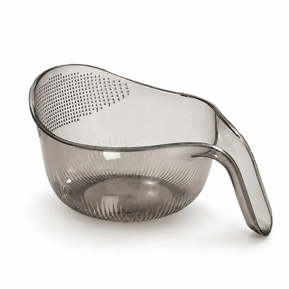 Multipurpose Rice Washing Bowl Strainer with Handle