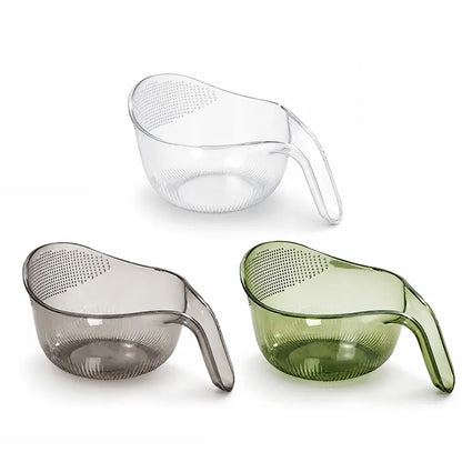 Multipurpose Rice Washing Bowl Strainer with Handle
