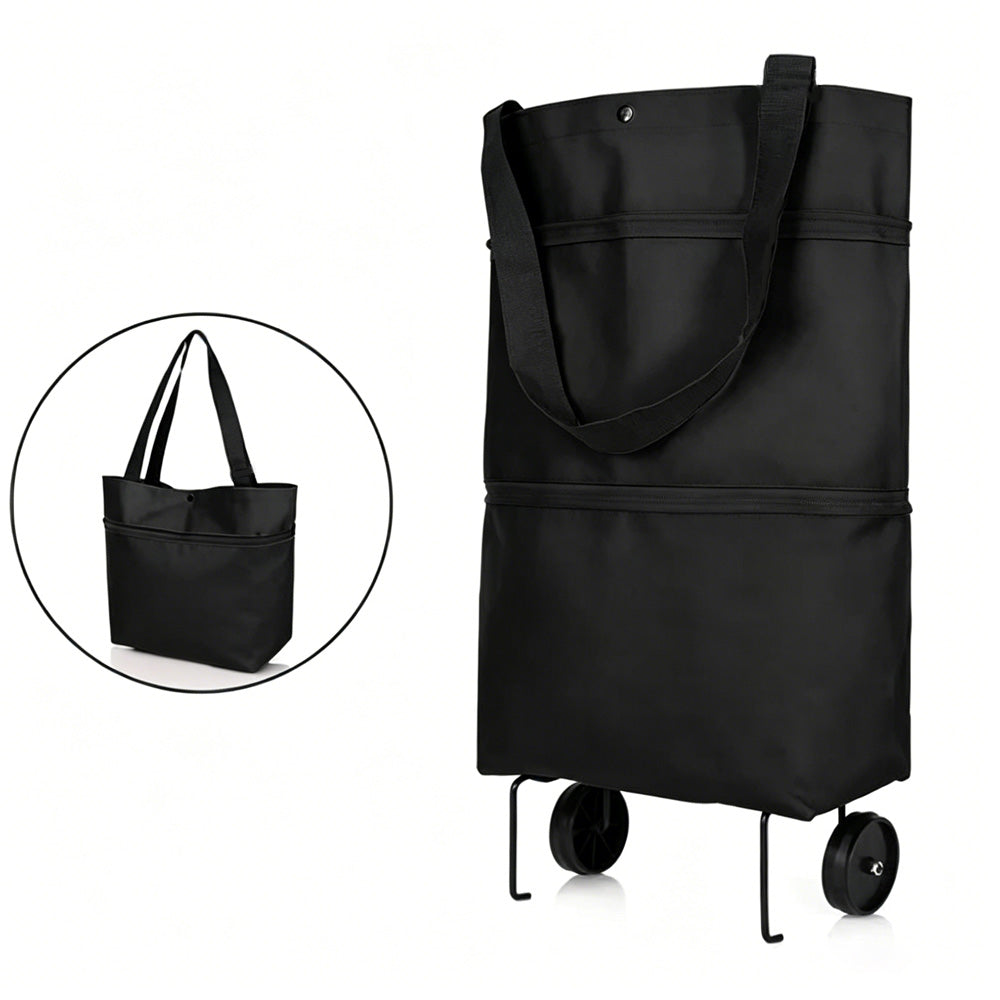 🔥LAST DAY SALE 50% OFF⏰MAVONIQUECOSH®🔥 2-in-1 Convertible Grocery Bag & Rolling Shopping Cart