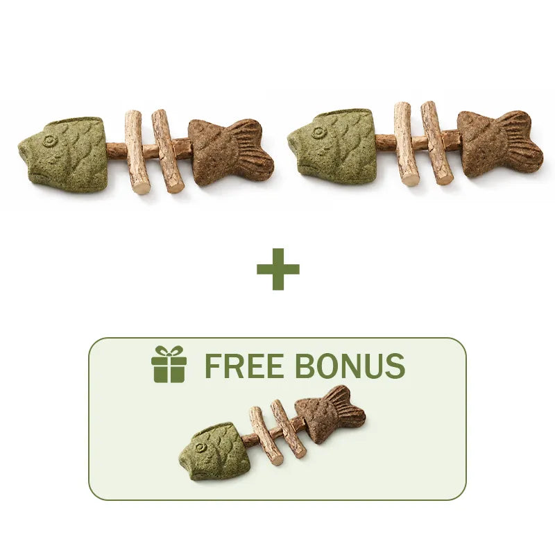🔥Day Sale 50% OFF🐾-Catnip & Silvervine Chew
