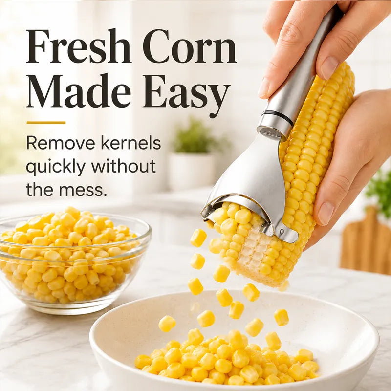 Mavoniquecosh® Stainless Steel Corn Peeler | Quick Corn Stripper for Fresh & Cooked Corn