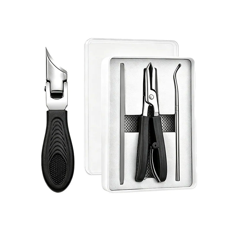Buy 3 GET 2 FREE🎁Eagle Beak Angled Nail Clippers 3-Piece Set (With Nail Lifter & File) — Podiatrist-Grade Thick & Ingrown Toenail Trimmer 🦶✂️