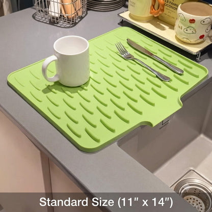 Heavy-Duty 3-in-1 Silicone Mat: Drainer, Trivet & Chopping Cushion(✨2026 New Upgrade)