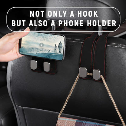 🔥LAST DAY SALE 50% OFF - MAVONIQUECOSH®🚗Car Seat Back Alcantara Storage Hook - 💥Double Hook Holder for Convenient Storage