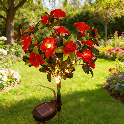 Mavoniquecosh®☀️🌹Solar Rhododendron – Realistic LED Garden Glow (Waterproof & Zero Energy)