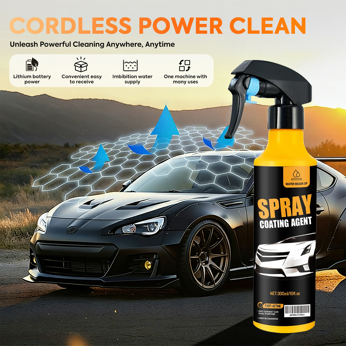 LAST DAY SALE 50% OFF🔥MAVONIQUECOSH®Nano Ceramic Coating Spray: Advanced UV & Acid Rain Shield