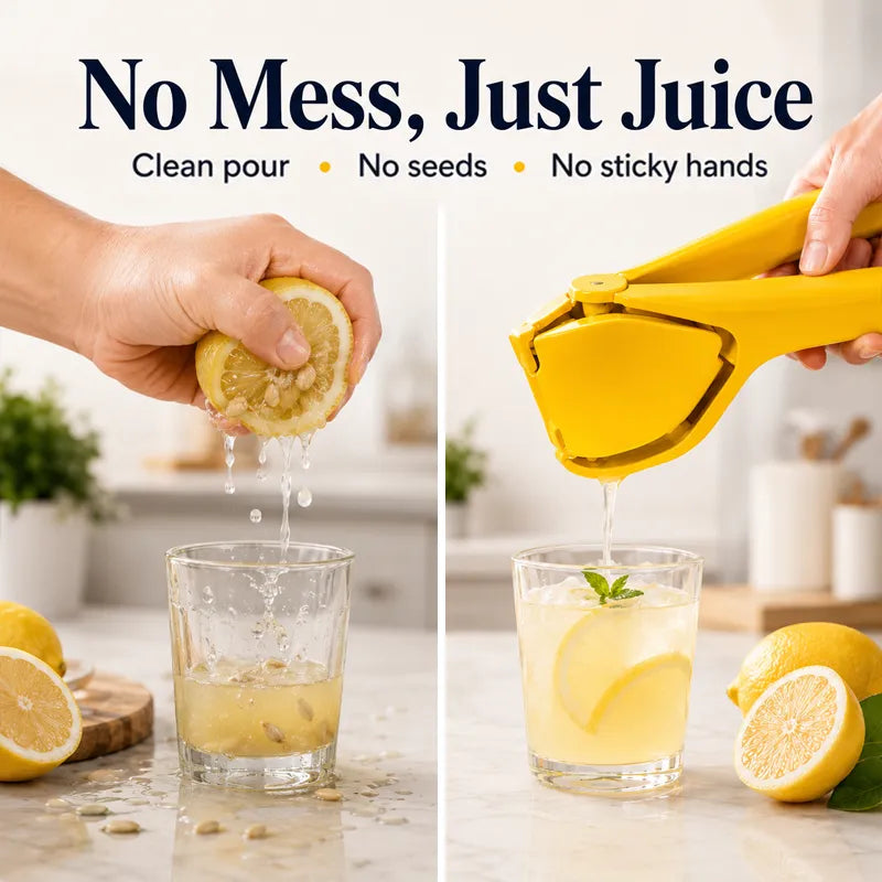 MAVONIQUECOSH®Universal Fruit Press & Squeezer, ✨Food-Grade PP (BPA-Free), ✅Dishwasher Safe