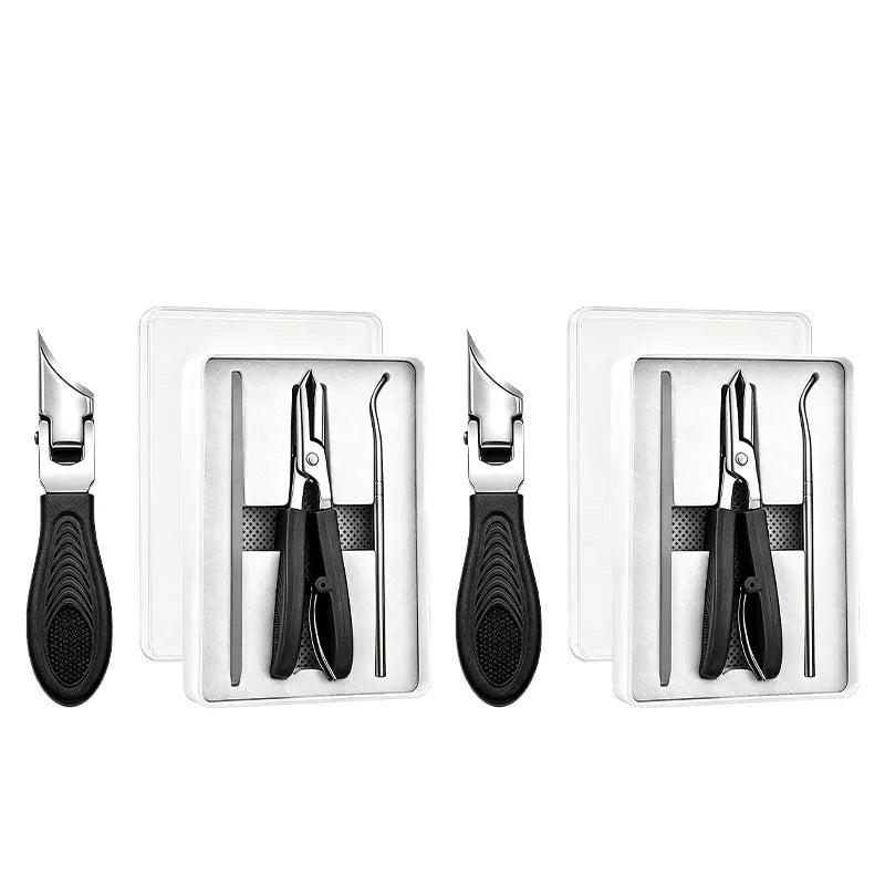 Buy 3 GET 2 FREE🎁Eagle Beak Angled Nail Clippers 3-Piece Set (With Nail Lifter & File) — Podiatrist-Grade Thick & Ingrown Toenail Trimmer 🦶✂️