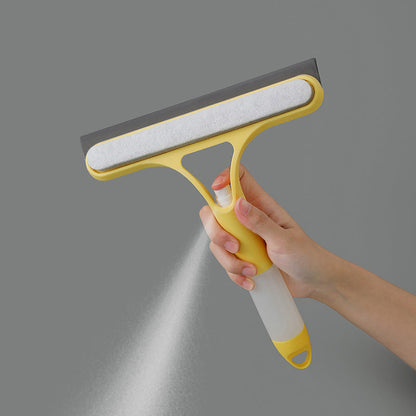 3-in-1 Window Cleaner: Spray + Scrub + Squeegee for Home & Car✨🔥