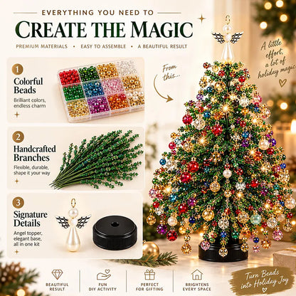 🎄🔥Last Day 49% OFF✨ DIY Beaded Christmas Tree Kit🎅