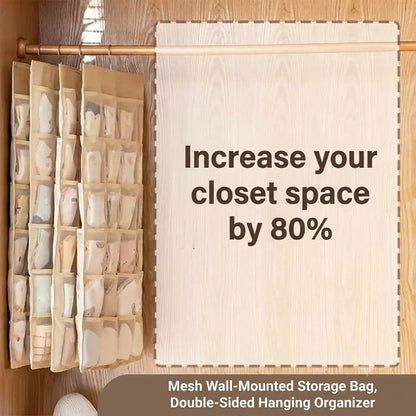 Space-Saving Hanging Closet Organizer for Intimates