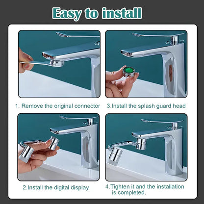MAVONIQUECOSH® 1080° Universal Faucet Aerator - Dual Mode & All-Angle Control