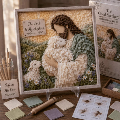 ✝️🔥Last Day 49% OFF✨ 3D Christian Fabric Poke Art Kit