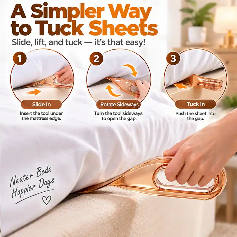 ✅Mavoniquecosh®Elegant Bedsheet Tucker & Mattress Lifter Tool🏋️‍♀️