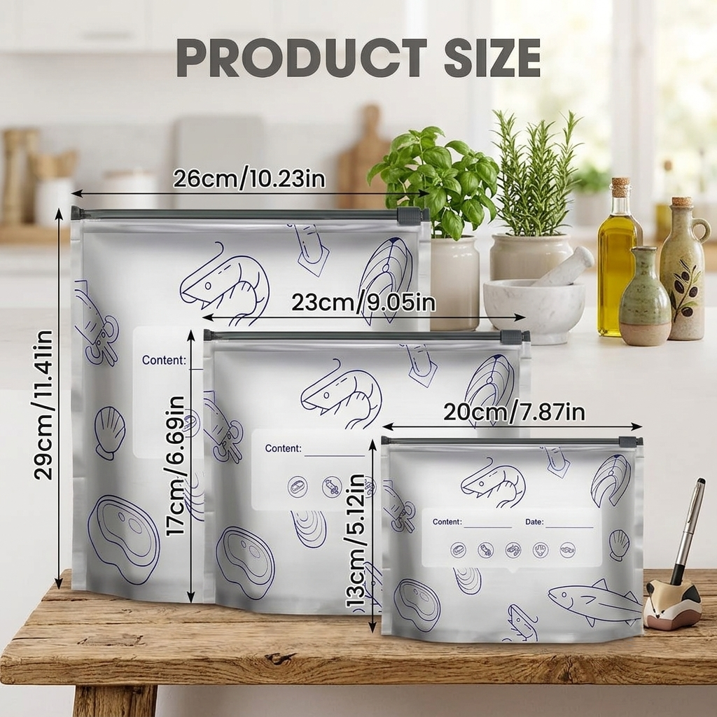 🔥 50% OFF Today! 30PCS Reusable Foil Food Storage Bags – Keep Food Fresh, Sealed & Organized
