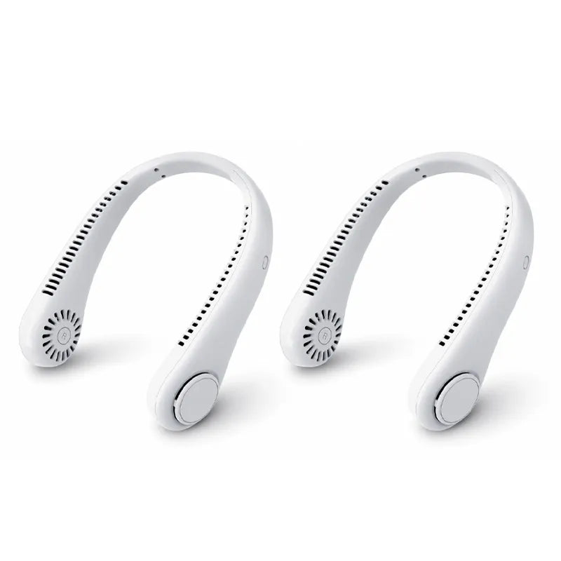 Portable Neck Fan, Bladeless Wearable Personal Fan, Hands-Free Cooling for Outdoor & Office