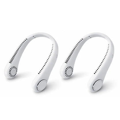 Portable Neck Fan, Bladeless Wearable Personal Fan, Hands-Free Cooling for Outdoor & Office