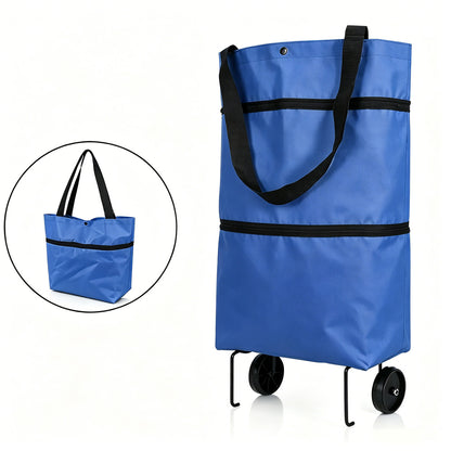 🔥LAST DAY SALE 50% OFF⏰MAVONIQUECOSH®🔥 2-in-1 Convertible Grocery Bag & Rolling Shopping Cart