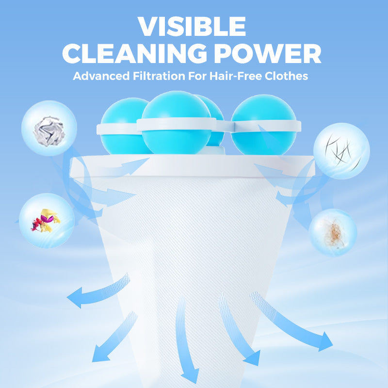 🥳2026 HOT SALE🎁💞50K+ SOLD!🧺🧼MAVONIQUECOSH® Floating Lint Mesh Bag – Catches hair & lint, reusable, protects washing machine & drain. 🚿✨