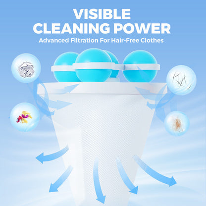 🥳2026 HOT SALE🎁💞50K+ SOLD!🧺🧼MAVONIQUECOSH® Floating Lint Mesh Bag – Catches hair & lint, reusable, protects washing machine & drain. 🚿✨