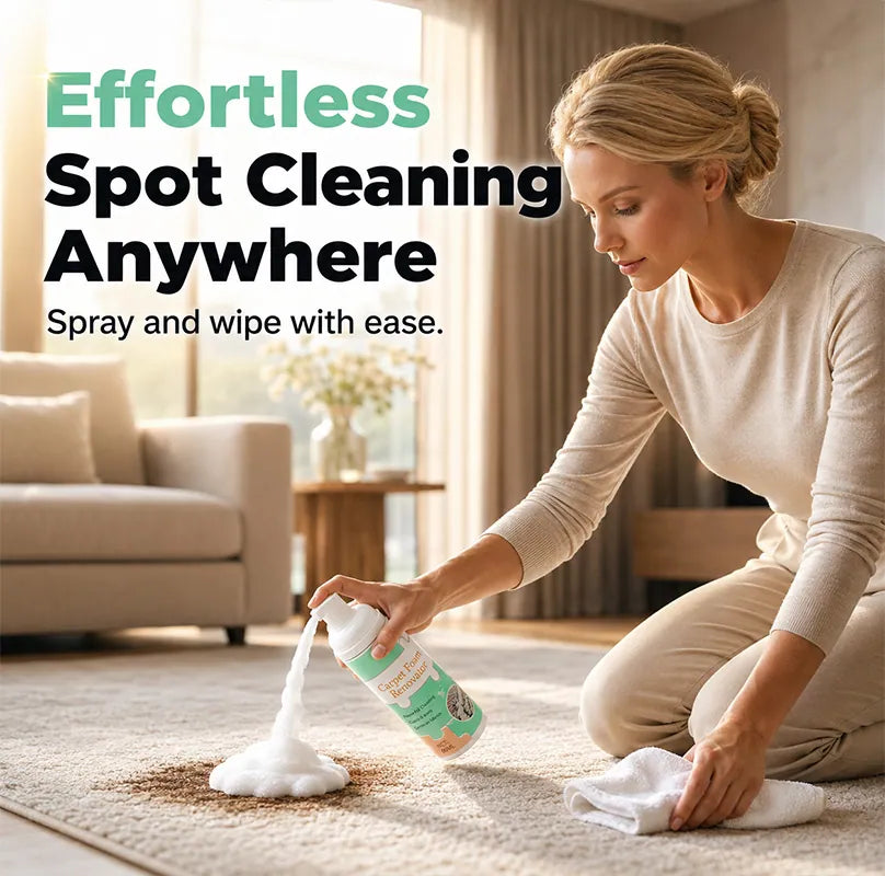 🔥Limited Time Promotion 50% OFF🔥Waterless Carpet Foam Stain Remover with Towel