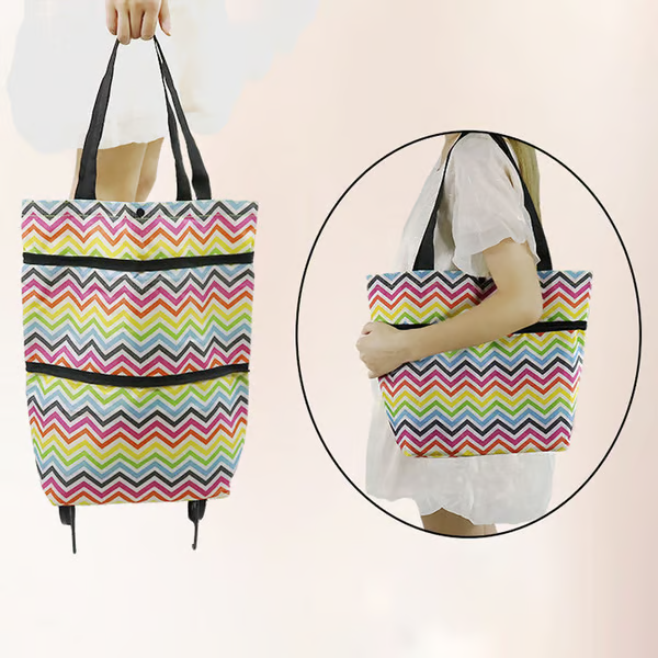 ⭐⭐MAVONIQUECOSH®🔥 2-in-1 Convertible Grocery Bag & Rolling Shopping Cart