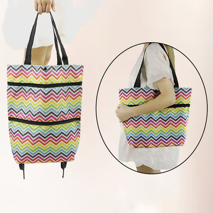 ⭐⭐MAVONIQUECOSH®🔥 2-in-1 Convertible Grocery Bag & Rolling Shopping Cart