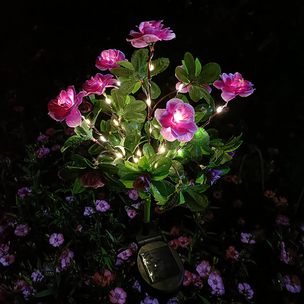 Mavoniquecosh®☀️🌹Solar Rhododendron – Realistic LED Garden Glow (Waterproof & Zero Energy)