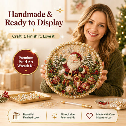 🔥Last Day 49% OFF - 🌸🌻🍂🎄 Four Seasons & Holiday Pearl Art Hanging Wreath Kit ✨(📦Buy 2 Free Shipping)
